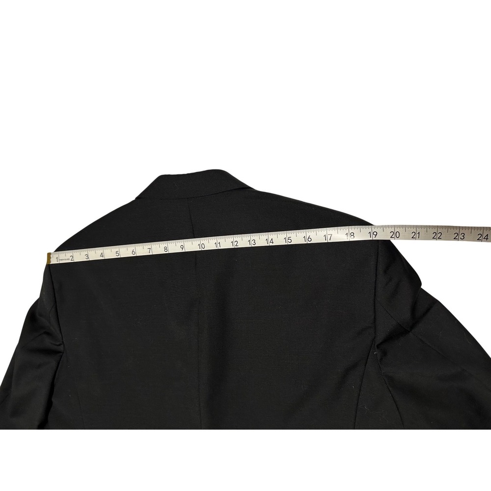 Giorgio Cosani Le Collezioni Super 120s Wool Blazer Suit Jacket Men Black 40 REG - Picture 10 of 14